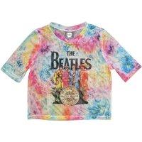 The Beatles Women's Sgt Pepper Mesh Crop Top | Size: Large
