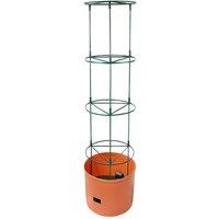 mysmartbuy Self-Watering Jumbo Tomato Tower Planter - Vegetable & Climbing Plant Pot with 4 Tier Support & 8L Water Reservoir - H148cm x 38cm