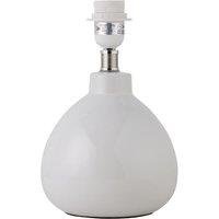 First Choice Lighting Tuscan - White Ceramic Table Lamp Base Only for 25cm Diameter Shade