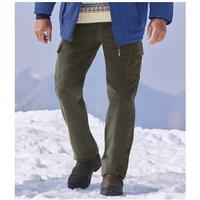 Corduroy Elasticated Waist Cargo Trousers