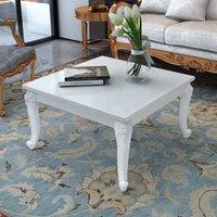 Berkfield Home Coffee Table 80x80x42 cm High Gloss White | Size: 80 x 80 x 42 cm