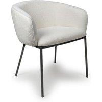 Shankar Lola Boucle White Dining Chair