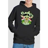 Star Wars Men's St Patrick's Day Grogu Lucky Cute Hoodie in Black | Size: 2XL