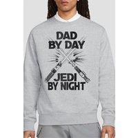 Star Wars Men's Father's Day Jedi By Night Sweatshirt in Light Grey | Size: XL