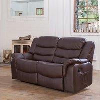 Artemis Home Almeira 2 Seat Recliner Sofa in Brown