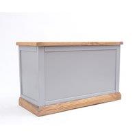 Cabinet Bits Biccari Grey Blanket Box Ottoman