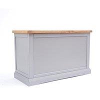 Cabinet Bits Rocca Grey Blanket Box Ottoman