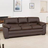 Artemis Home Genoa 3 Seat Sofa in Brown