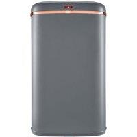 Tower Cavaletto Square Sensor Bin, 58L, Grey & Rose Gold T838010GRY