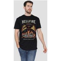 Netflix Stranger Things Vintage Hawkins High Hellfire T-Shirt, Black | Size: Large