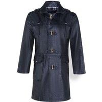 Infinity Leather Men's Leather Duffle Classic Coat-Aylesbury in Black | Size: Small