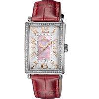 Gevril Women's Glamour Swiss Leather Watch in Pink