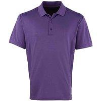 Premier Men's Coolchecker Pique Polo Shirt in Purple | Size: XL