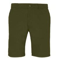 Asquith & Fox Men's Casual Chino Shorts in Olive | Size: 3XL