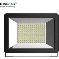 ENER-J LED SMD Non PIR Floodlight IP65 100W 8000Lm, 6000K in White | Size: 25 cm diameter x 19 cm high