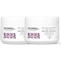 Goldwell Dual Senses Blonde & Highlights Anti-Yellow 60 Second Treatment 200ml Double in Clear