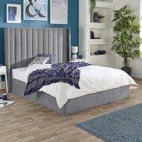 Aspire Helix Ottoman Storage Bed in Grey | Size: King