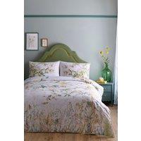 Appletree 'Arianna' 100% Cotton Country Garden Print Duvet Cover Set in Natural | Size: Super King