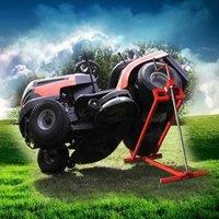 Gr8 Garden Lawn Ride on Mower Lifter Telescopic Jack for Garden Tractor Lift Ramp Max 400kg in Orange