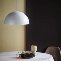 Nordlux Modern Indoor Pendant Light White Metal E27 Dome Shade - Mains Powered, IP20 40cm
