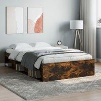 Bed Frame Smoked Oak 120x190 cm Small Double