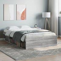 Bed Frame Grey Sonoma 120x190 cm Small Double
