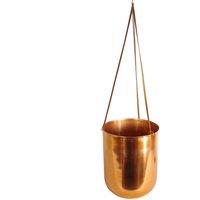Leaf Copper Hanging Planter 18 x 22cm Hand finished | Size: 18 x 22 cm