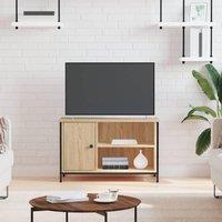 Berkfield Home TV Cabinet Sonoma Oak 80x40x50 cm Engineered Wood in Brown | Size: 80 x 40 x 50 cm