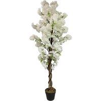 Leaf Artificial 150cm White Cherry Blossom Tree