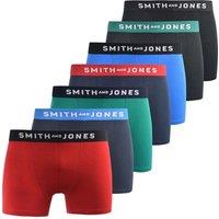 Smith & Jones Men's Kesden Boxer Shorts (Pack of 7) | Size: Medium