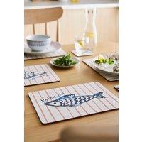 Ulster Weavers 'Catch of the Day' Food Print Printed MDF Placemat (4 Pack)