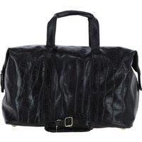 Ashwood Leather Men's 'Viaggiatore' Large Travel Weekend Holdall in Dark Grey