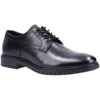 Hush Puppies Men's 'Sterling' Smooth Leather Lace Shoes in Black | Size: 10