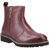 Hush Puppies Women's Grace Zip Boot in Dark Red | Size: 7