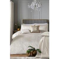 Laurence Llewelyn-Bowen 'Montrose' Luxury Velvet Duvet Cover Set in Ivory | Size: King