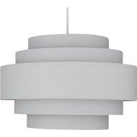 First Choice Lighting Light Grey 5 Tier Ceiling Light Shade