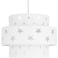 First Choice Lighting White Star Two Tier Light Shade