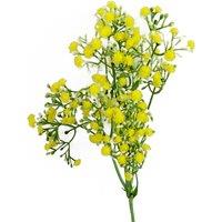 Leaf 55cm Gypsophila Yellow Stem