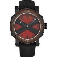 Romain Jerome Men's Titanic' A La Grande Red Dial Black Rubber Strap Automatic Watch