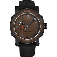Romain Jerome Men's Titanic' Brown Dial Black Rubber Strap Automatic Watch