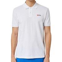 Diesel Men's T-Smith-Div-New D Logo Racing White Polo Shirt | Size: XL
