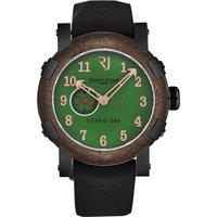 Romain Jerome Men's Titanic' Green Dial Black Rubber Strap Automatic Watch