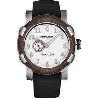 Romain Jerome Men's Titanic' White Dial Black Rubber Strap Automatic Watch