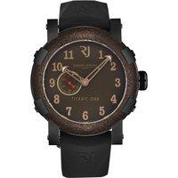 Romain Jerome Men's Titanic' Brown Dial Black Rubber Strap Automatic Watch