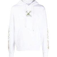 Off-White Men's Splash Arrow Skate Fit White Hoodie | Size: Small