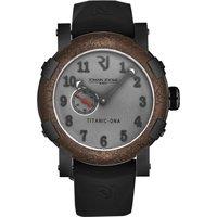 Romain Jerome Men's Titanic' Grey Dial Black Rubber Strap Automatic Watch