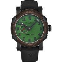 Romain Jerome Men's Titanic' Green Dial Black Rubber Strap Automatic Watch