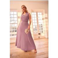 Yours Women's Multiway Maxi Dress in Pink | Size: 24