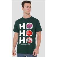 Hasbro Men's Dungeons & Dragons Christmas Ho Ho Ho T-Shirt, Forest Green in Dark Green | Size: Small