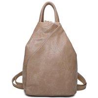 Fontanella Fashion Women's Kira PU Convertible Backpack in Beige